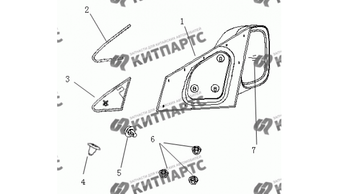 Зеркала Geely MK